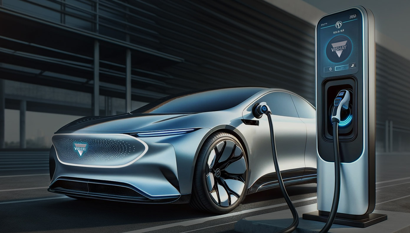 Car at a charging station