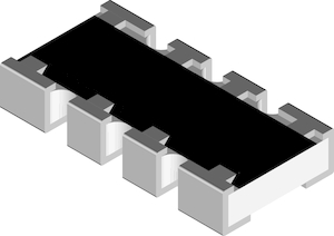500 pieces Resistor Networks & Arrays Resistor Array Chip 0404 2 elements 