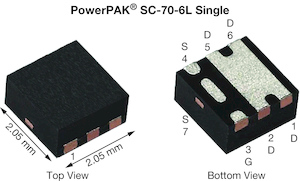 Vishay SIA447DJ-T1-GE3 POWERPAK_SC70-6L_SINGLE_VIS