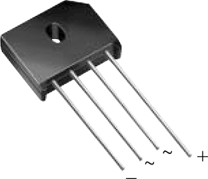 4-Pin pont redresseur 2 x fairchild semiconductor GBU4D 4A 200V 