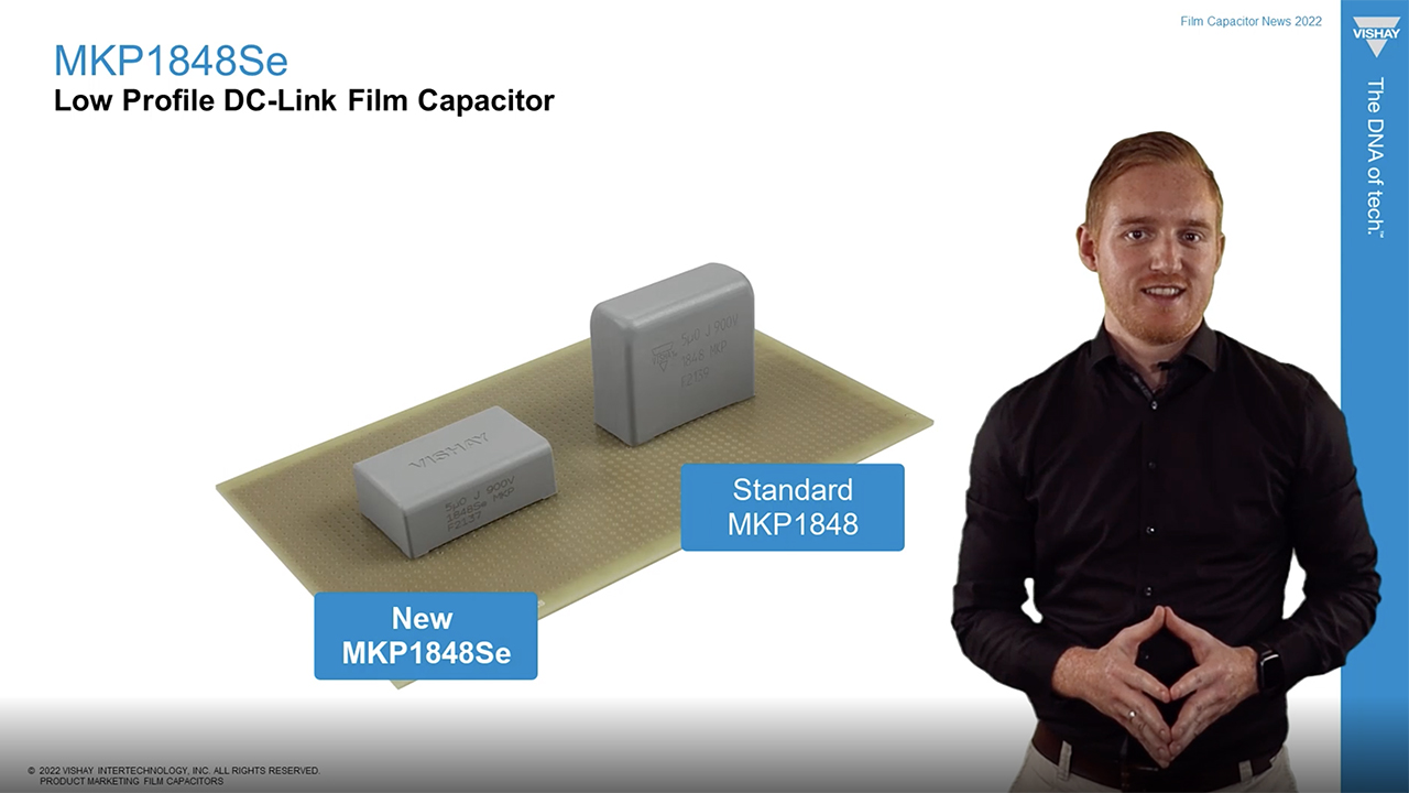 MKP1848Se: Low Profile Automotive Grade DC-Link Film Capacitor