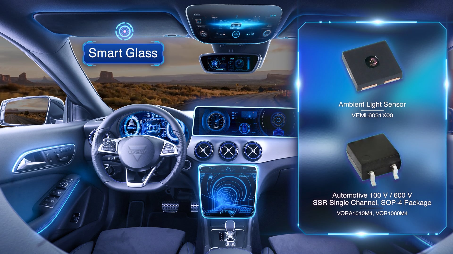 Vishay Optoelectronic Solutions for Smart Cockpits